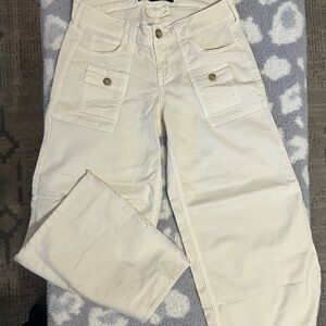 Hollister Cream Wide Leg Pants